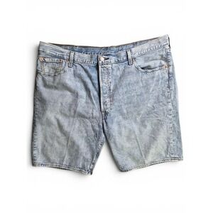 Levi's 501 Mens Denim Shorts Light Wash W42 Button Fly Vintage Look Casual Jorts